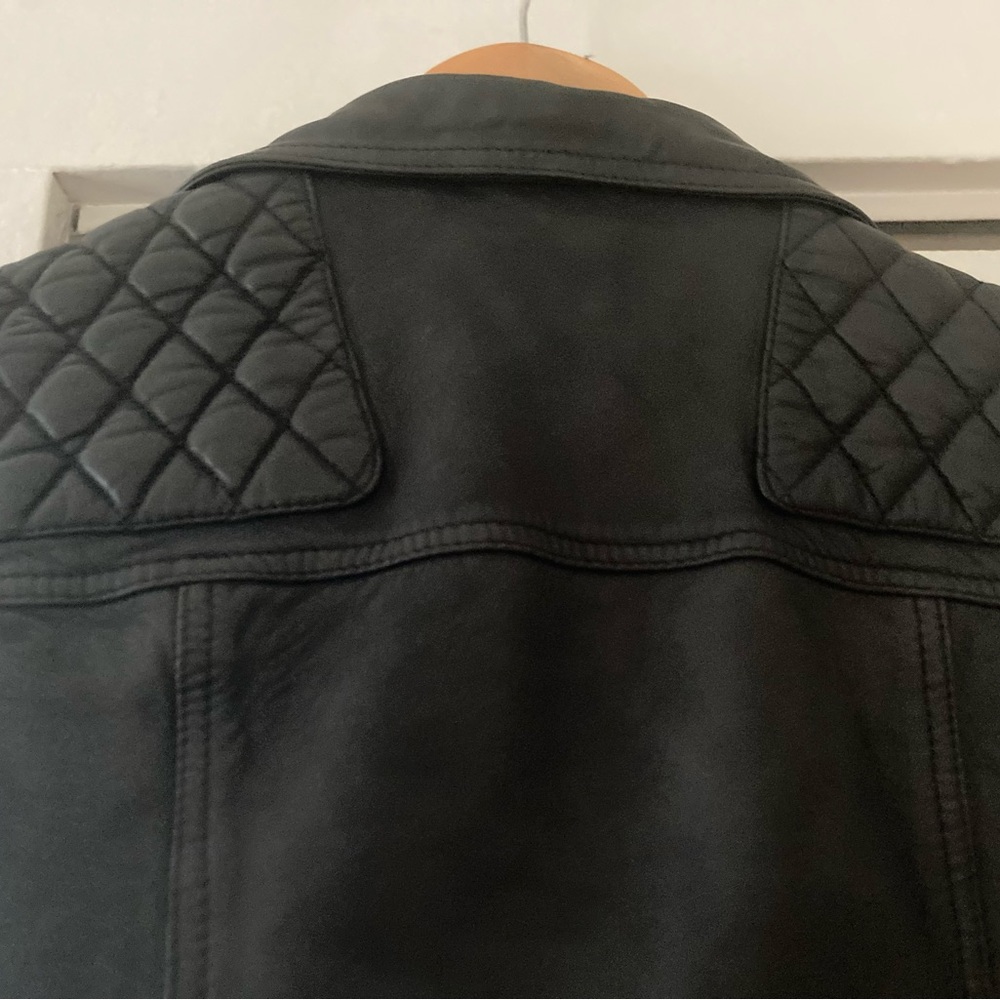 All Saints Conroy Leather Biker Jacket! - Picture 3 of 5